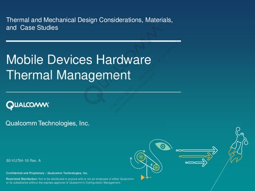 Mobile Devices Hardware Thermal Management 80vu79416 Rev A Qualcomm Technologies Inc