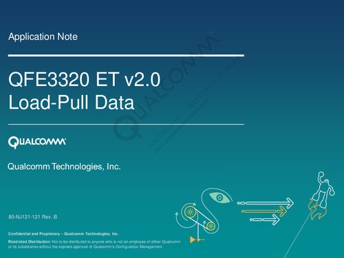 Qfe3320 Et V20 Loadpull Data 80nj121121 Rev B Qualcomm Technologies Inc Publishers