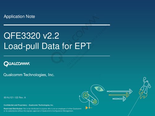 Qfe3320 V22 Loadpull Data For Ept 80nj121122 Rev A Qualcomm Technologies Inc