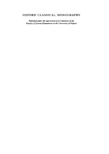 Aristocles Of Messene Testimonia And Fragments Maria Lorenza Chiesara