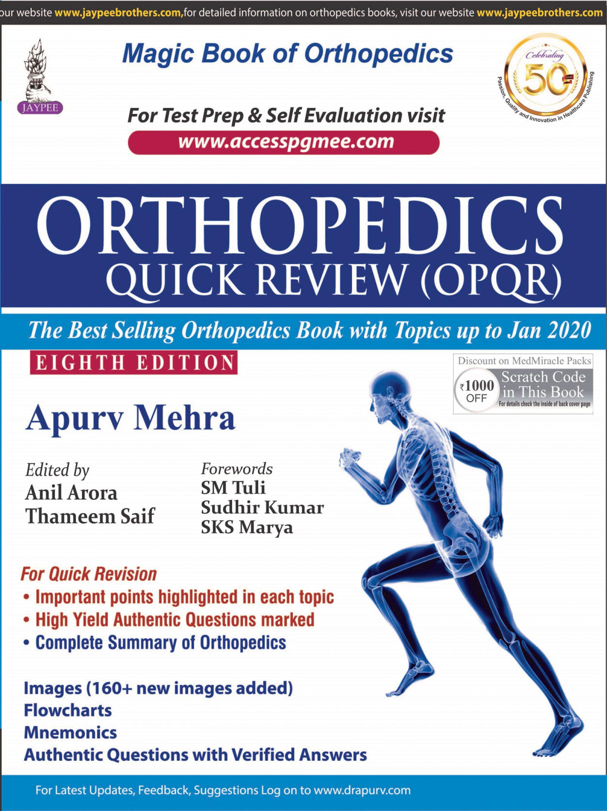 Orthopedics Quick Review Opqr 8th Edition Apurv Mehra