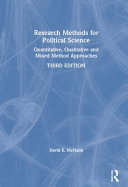Research Methods For Political Science Quantitative Qualitative And Mixed Method Approaches 3rd Edition David E Mcnabb