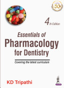 Essentials Of Pharmacology For Dentistry 4th Edition Kd Tripathi