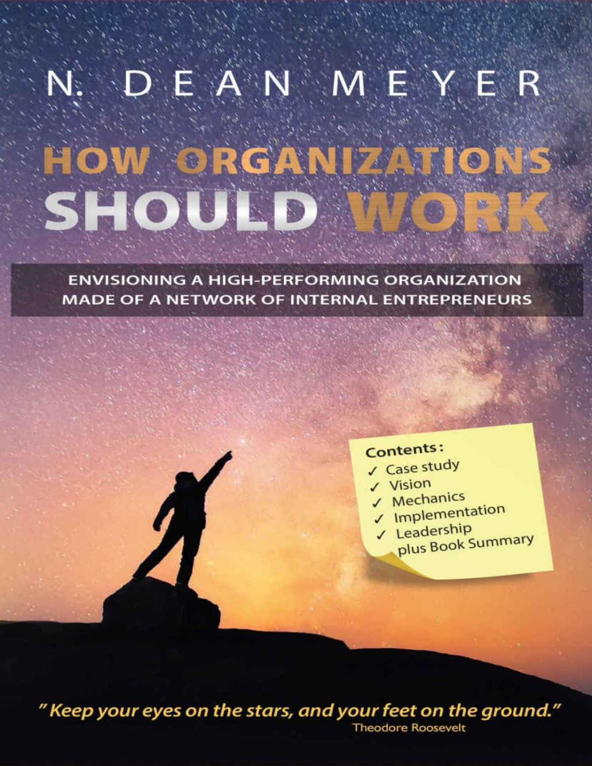 How Organizations Should Work Envisioning A Highperforming Organization Made Of A Network Of Internal Entrepreneurs N Dean Meyer