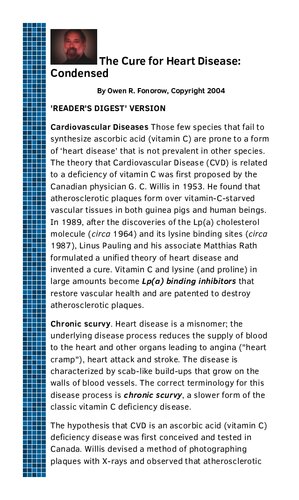 Linus Pauling Therapy For Heart Disease Linus Pauling Heart Protocol Linus Pauling Unified Theory Of Heart Disease With Dr Matthias Rath Megadose Vitamin C Lysine Proline Glycine Linus Pauling Phd