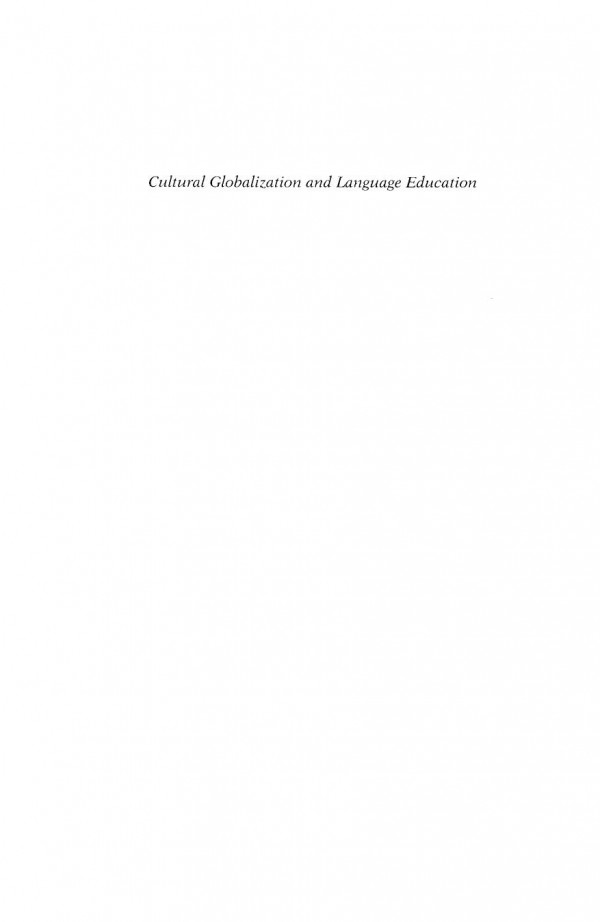 Cultural Globalization And Language Education 1st Edition Kumaravadivelu