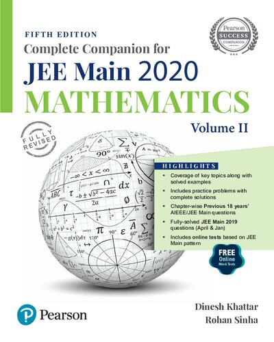 Complete Companion For Iit Jee Main Part 2 Volume Ii Dinesh Khattar Rohan Sinha