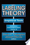 Labeling Theory Empirical Tests 1st Edition Joseph Murray