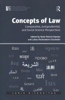 Concepts Of Law Comparative Jurisprudential And Social Science Perspectives 1st Edition Lukas Heckendorn Urscheler