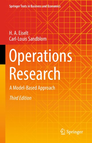 Operations Research A Modelbased Approach 3rd Edition H A Eiselt