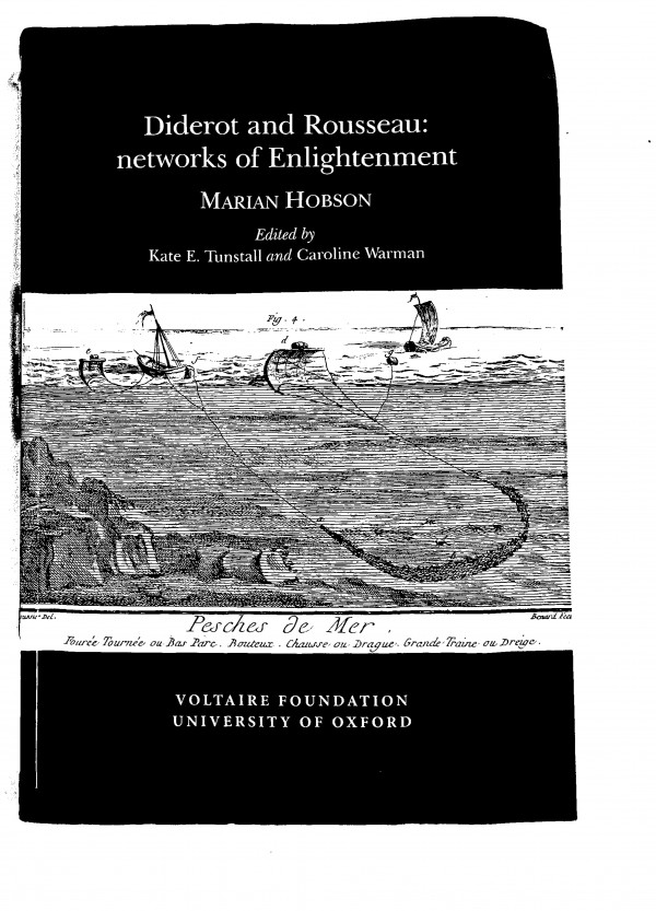Diderot And Rousseau Networks Of Enlightenment Marian Hobson