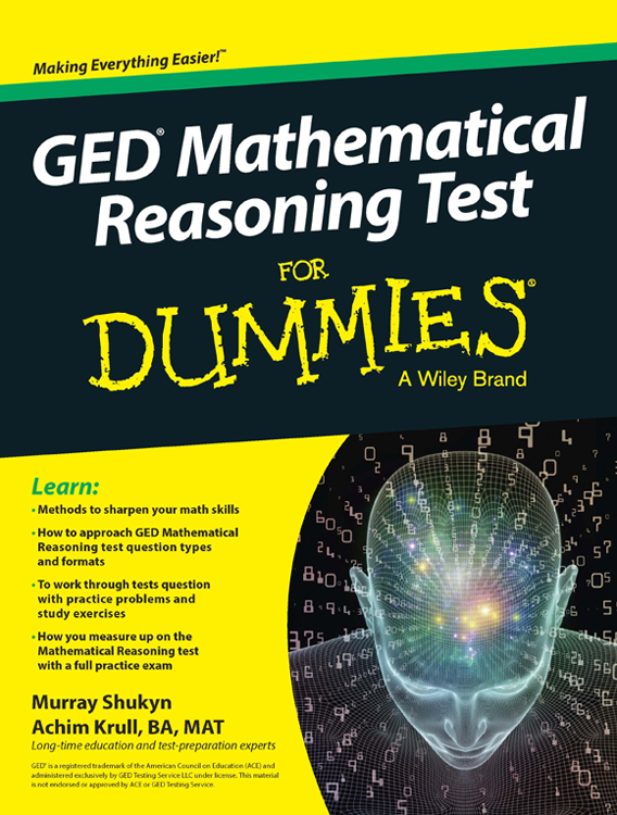 Ged Mathematical Reasoning For Dummies Murray Shukyn Achim K Krull Ba