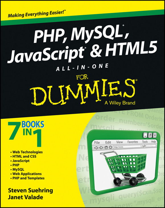 Php Mysql Javascript Html5 Allinone For Dummies Steve Suehring Janet Valade
