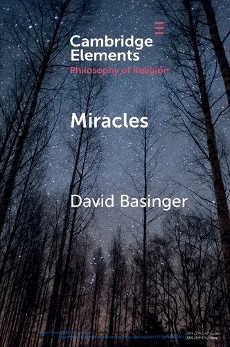 Miracles Elements In The Philosophy Of Religion David Basinger