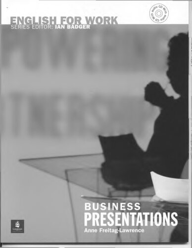 English For Work Business Presentations General Professional English Anne Freitaglawrence