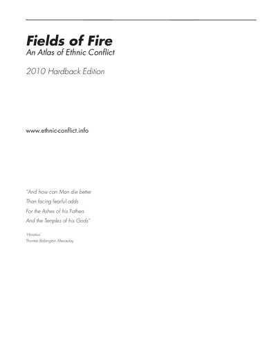 Fields Of Fire An Atlas Of Ethnic Conflict 2010 Hbk Ed Stuart Notholt