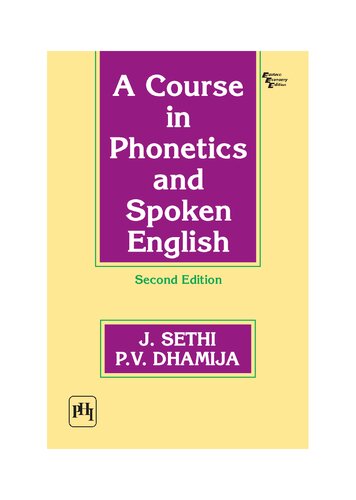 A Course In Phonetics And Spoken English Pv Dhamija