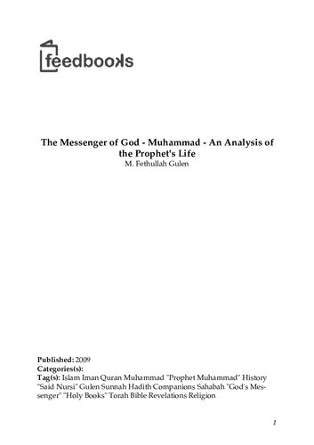The Messenger Of God Muhammad Revised M Fethullah Gulen