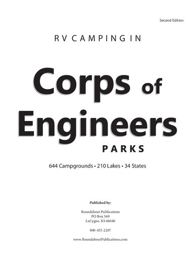 Rv Camping In Corps Of Engineers Parks Guide To 644 Campgrounds At 210 Lakes In 34 States Roundabout Publications