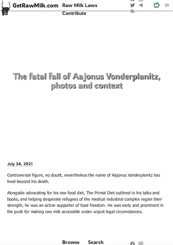 Aajonus Vonderplanitz Obituary To Father Of Raw Food Movement Aajonus Vonderplanitz