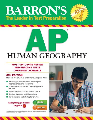 Barrons Ap Human Geography 6th Edition 6th Edition Meredith Marsh