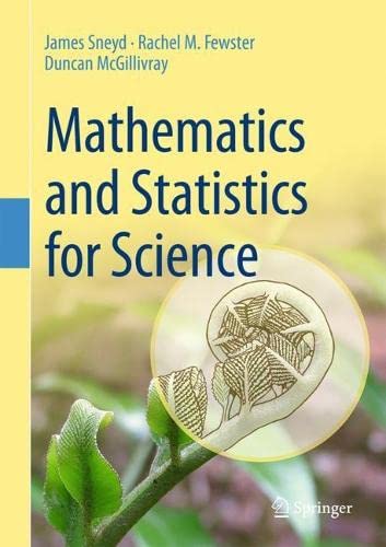 Mathematics And Statistics For Science James Sneyd
