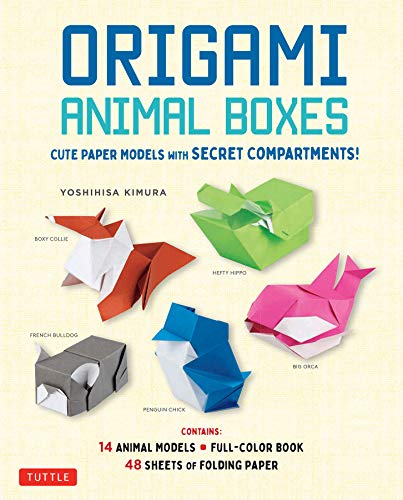 Origami Animal Boxes Kit Cute Paper Models With Secret Compartments Kimura Yoshihisa