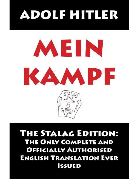Mein Kampf The Stalag Edition Adolf Hitler