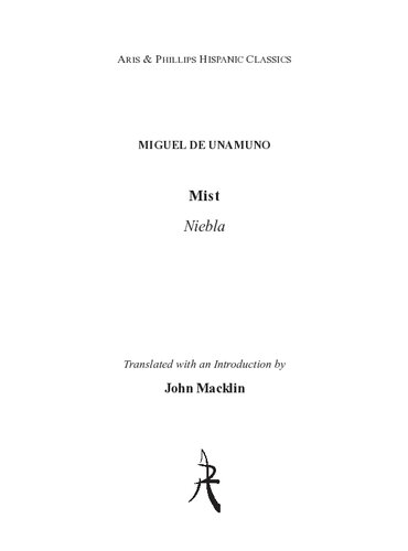 Mist Niebla Miguel De Unamuno John Macklin