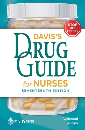 Daviss Drug Guide For Nurses 17th Edition April Hazard Vallerand