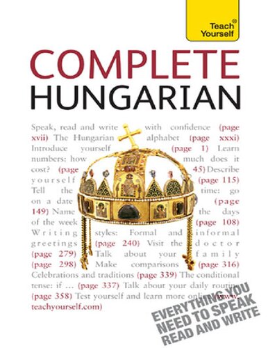 Teach Yourself Complete Hungarian Book Only Ty Complete Courses Zsuzsa Pontifex