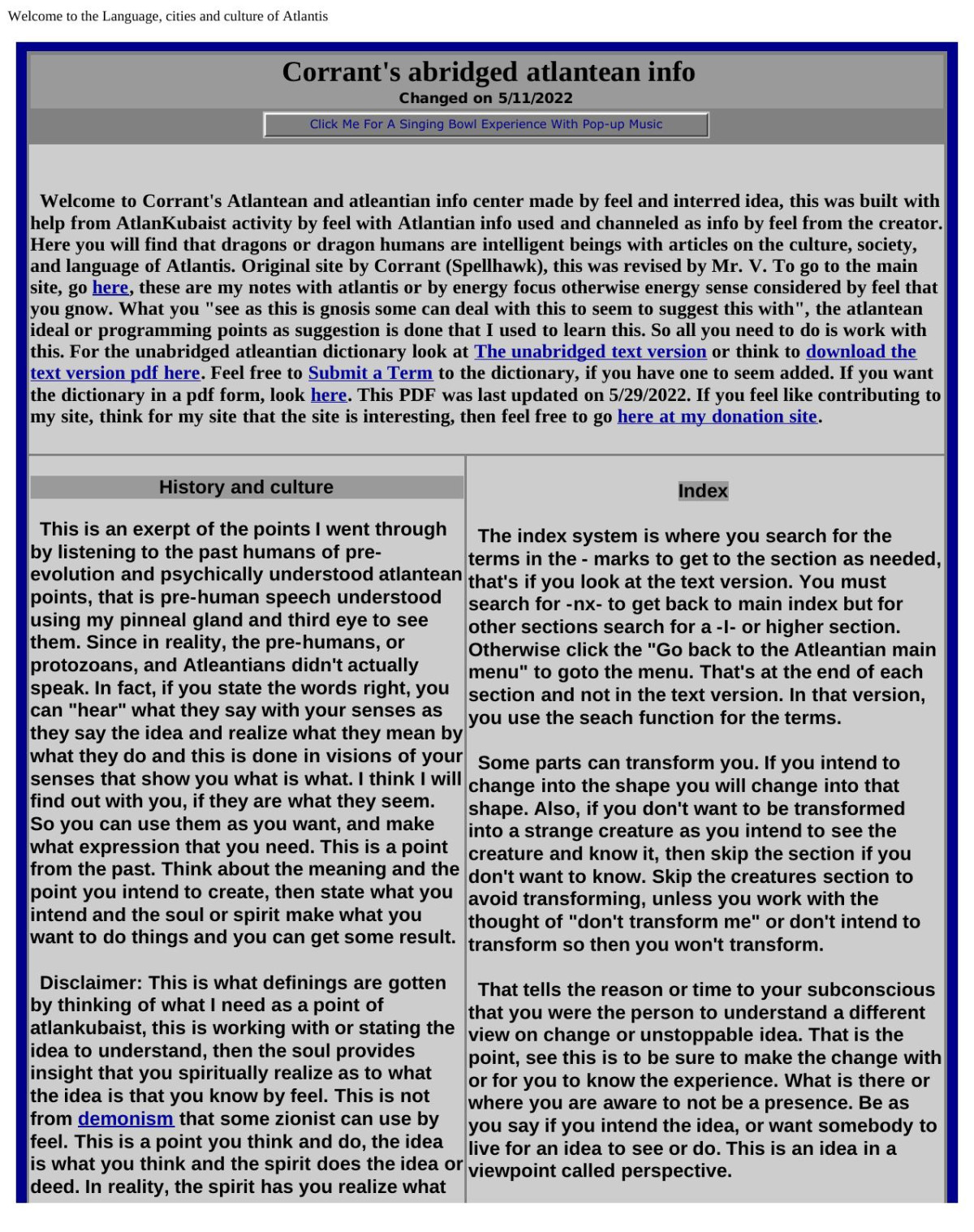 The Atleantian Dictionary Welcome To The Language And Culture Of Atlantis Skyhawk And Various