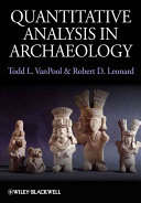 Quantitative Analysis In Archaeology Todd L Vanpool Robert D Leonard