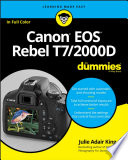 Canon Eos Rebel T72000d For Dummies Julie Adair King