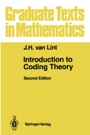 Introduction To Coding Theory Jh Van Lint