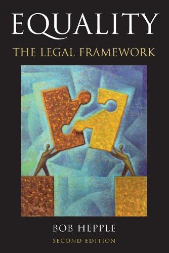 Equality The Legal Framework 2nd Edition Bob Hepple