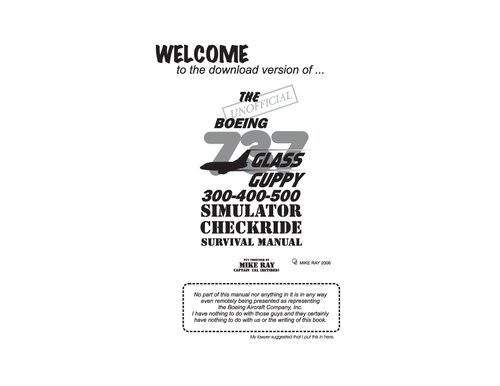 Unofficial Boeing 737 Classic Pilot Handbook Mike Ray