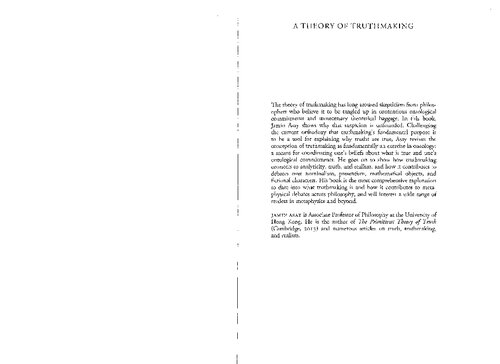 A Theory Of Truthmaking Jamin Asay