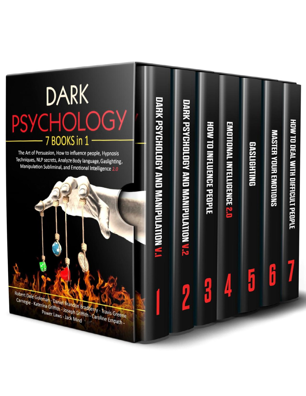 Dark Psychology 7 In 1 The Art Of Persuasion How To Influence People Hypnosis Techniques Nlp Secrets Analyze Body Language Gaslighting Manipulation Subliminal And Emotional Intelligence 20 Paperback Robert Dale Goleman