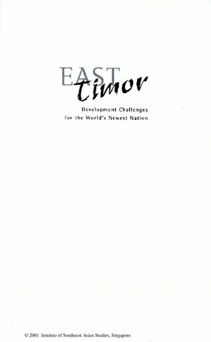 East Timor Development Challenges For The Worlds Newest Nation Hal Hill Joao Mariano De Sousa Saldanha
