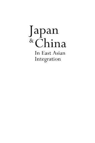 Japan China In East Asian Integration 5th Edition Hua Sing Lim