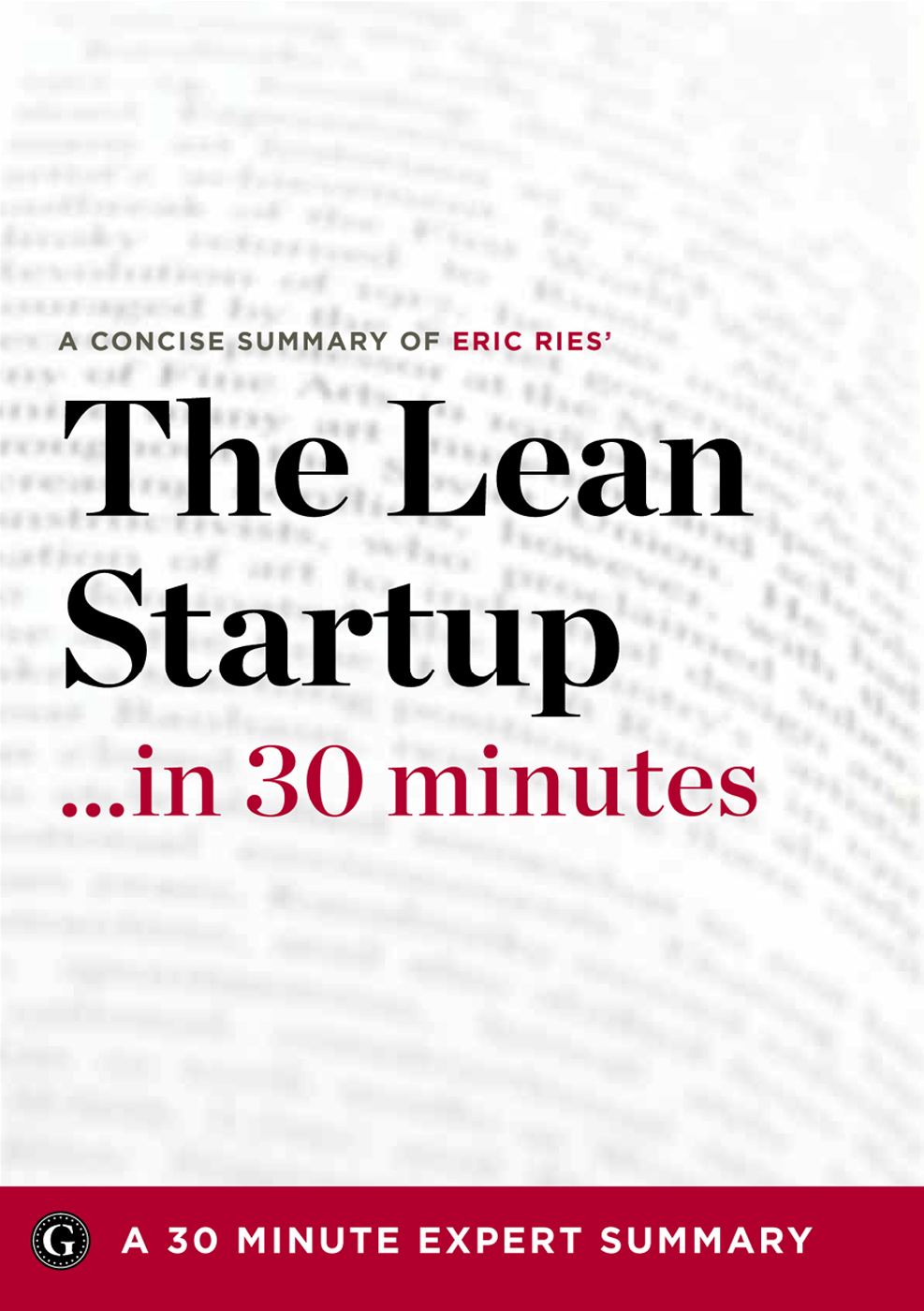 The Lean Startup In 30 Minutes Garamond Press