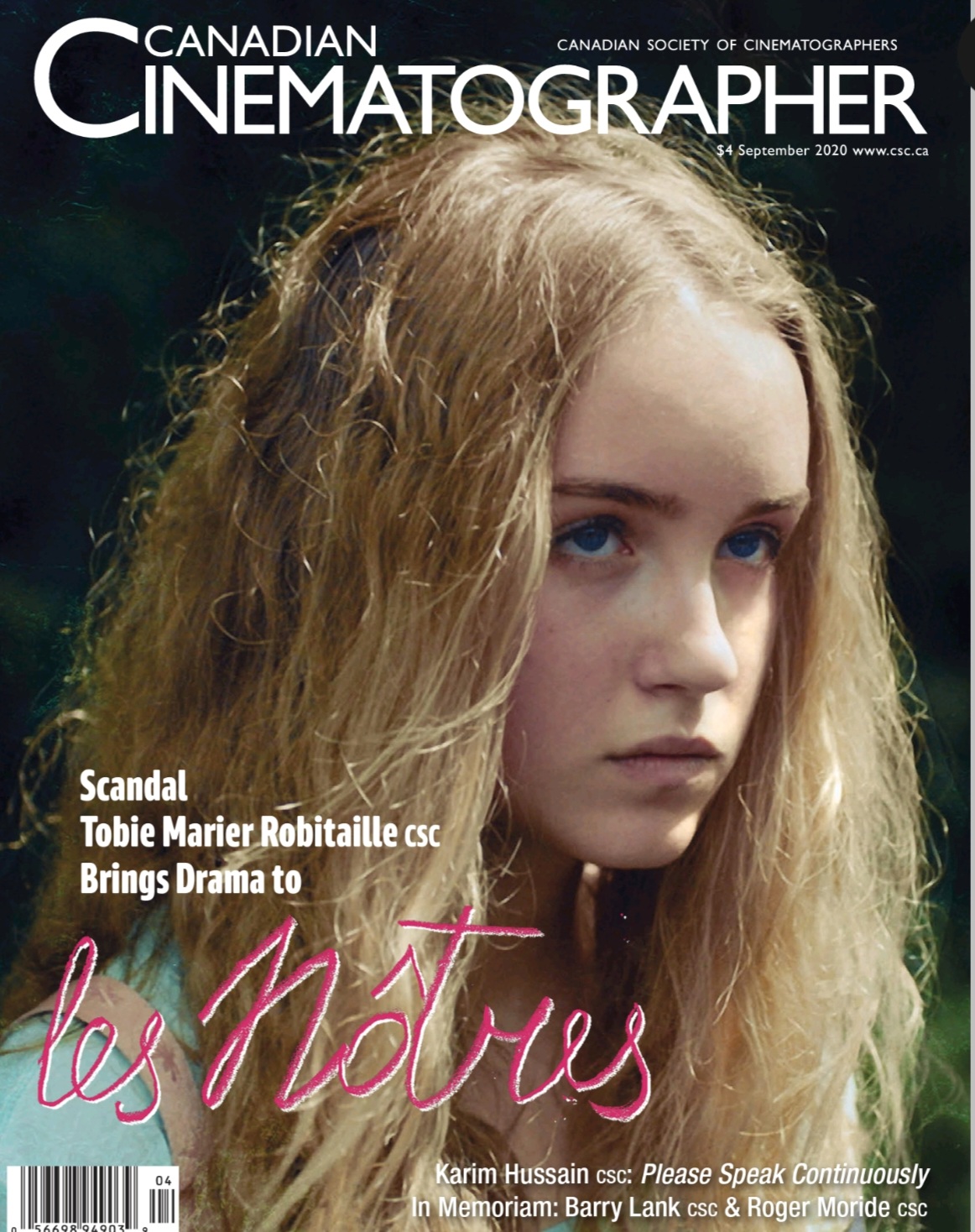 Canadian Cinematographer Magazine September 2020 Volume 12 Number 4 4th Edition Various