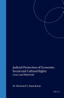 Judicial Protection Of Economic Social And Cultural Rights Cases And Materials Bertie G Ramcharan