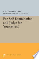 For Selfexamination And Judge For Yourselves Sren Kierkegaard