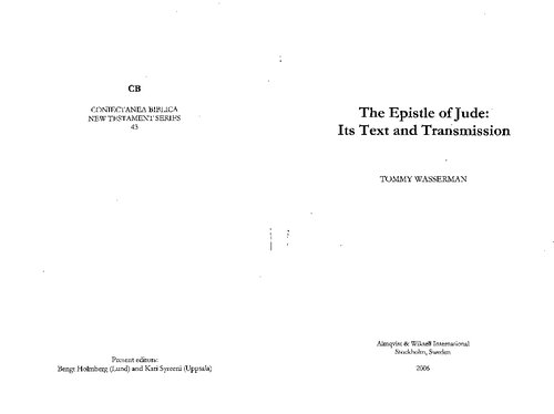 The Epistle Of Jude Tommy Wasserman