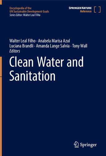 Clean Water And Sanitation 1st Edition Walter Leal Filho Anabela Marisa Azul