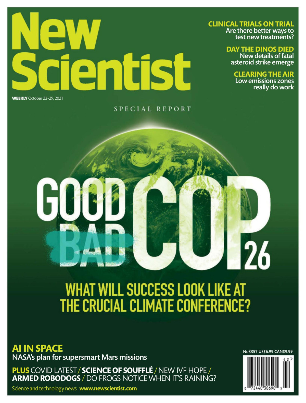 New Scientist Vol Ccliii No 3357 23rd October 2021 Emily Wilson Editor In Chief