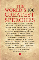 The Worlds 100 Greatest Speeches Terry Obrien