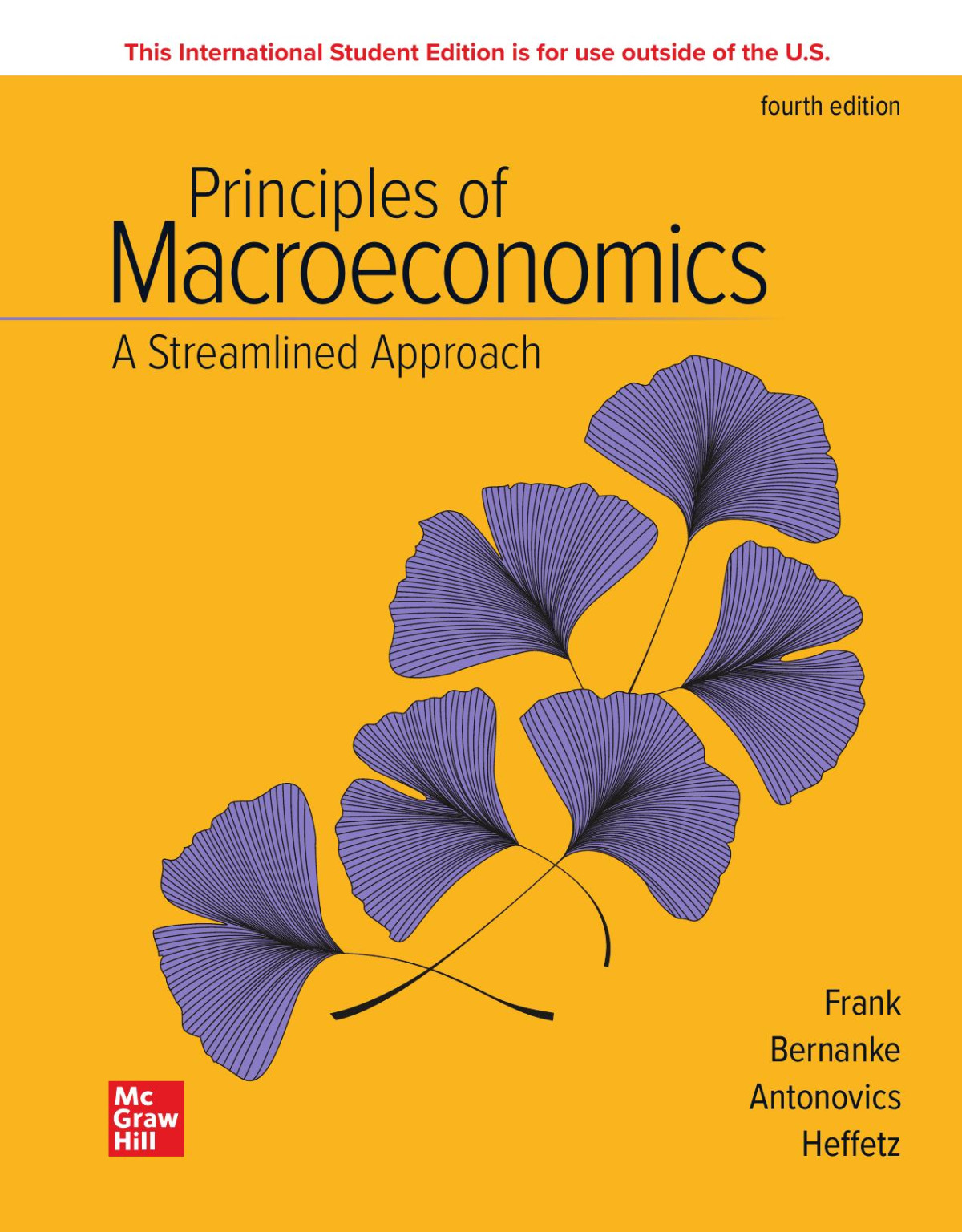 Principles Of Macroeconomics A Streamlined Approach 4e Ise 4thise Robert H Frank